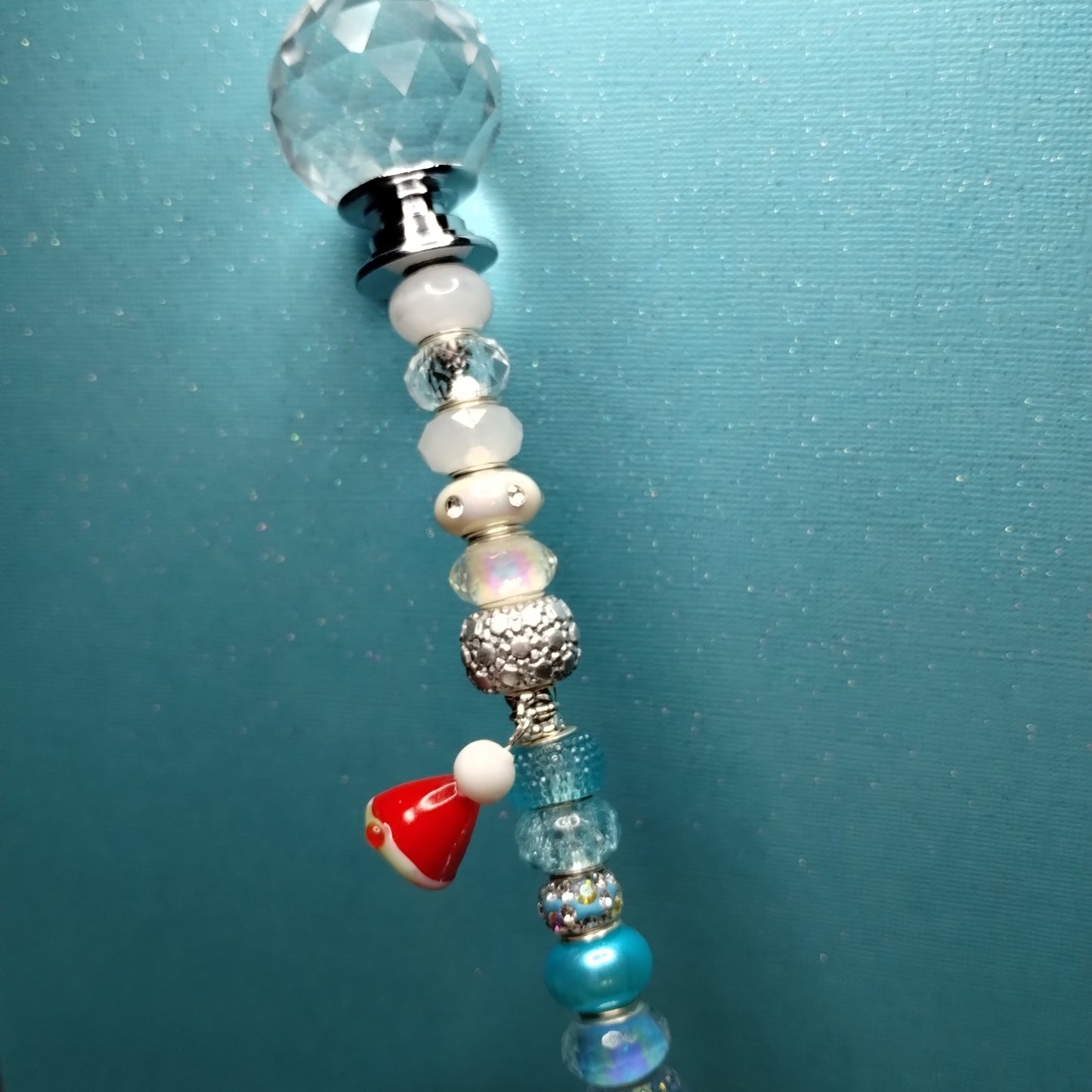 Blue and White Christmas Fairy Stick
