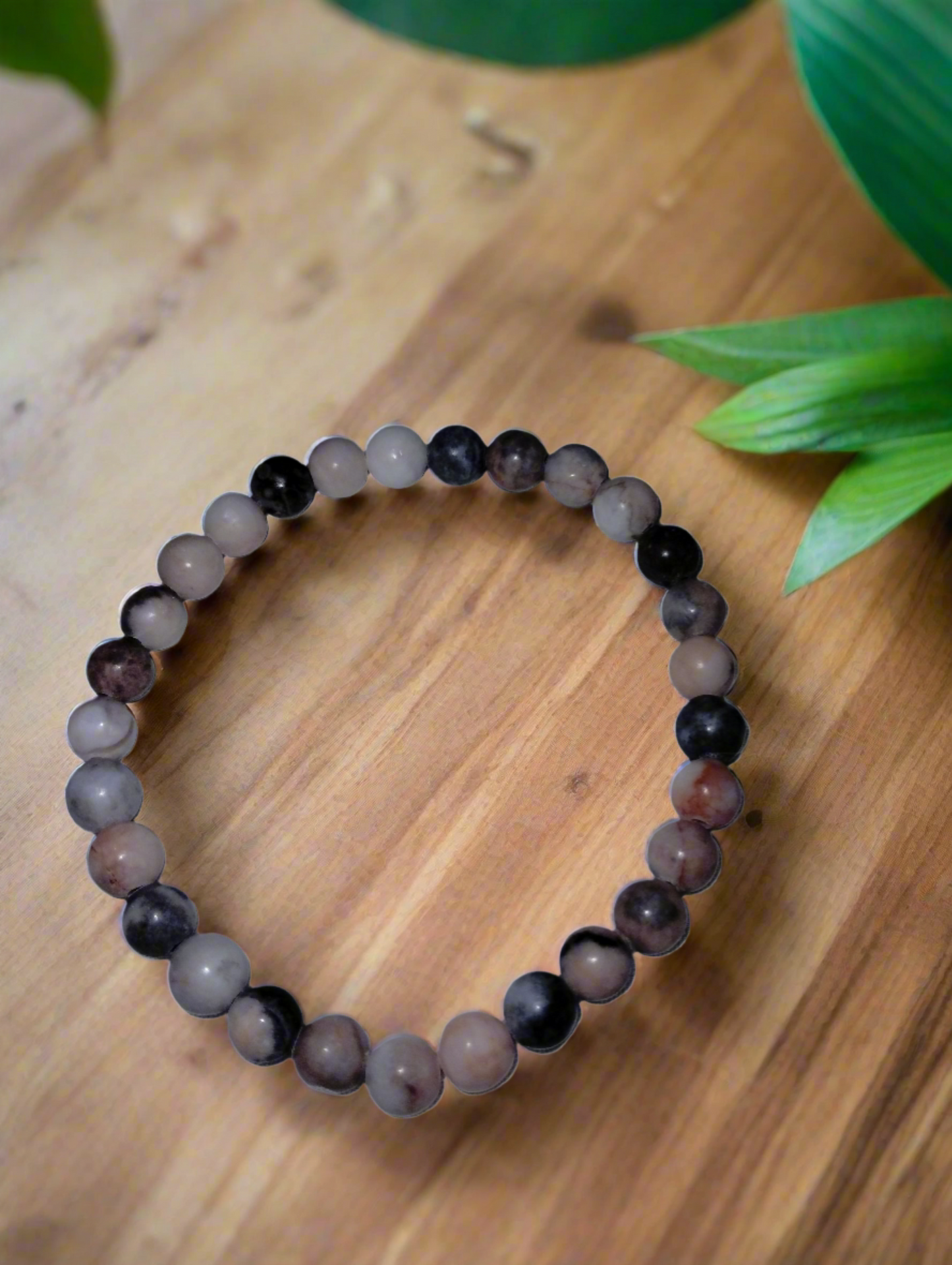 Pink Zebra Stone Bracelet