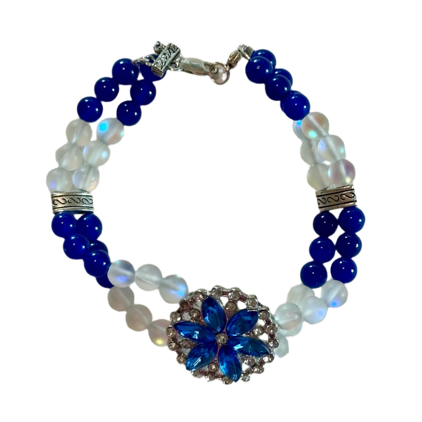 Blue Aventurine and Opalite Bracelet