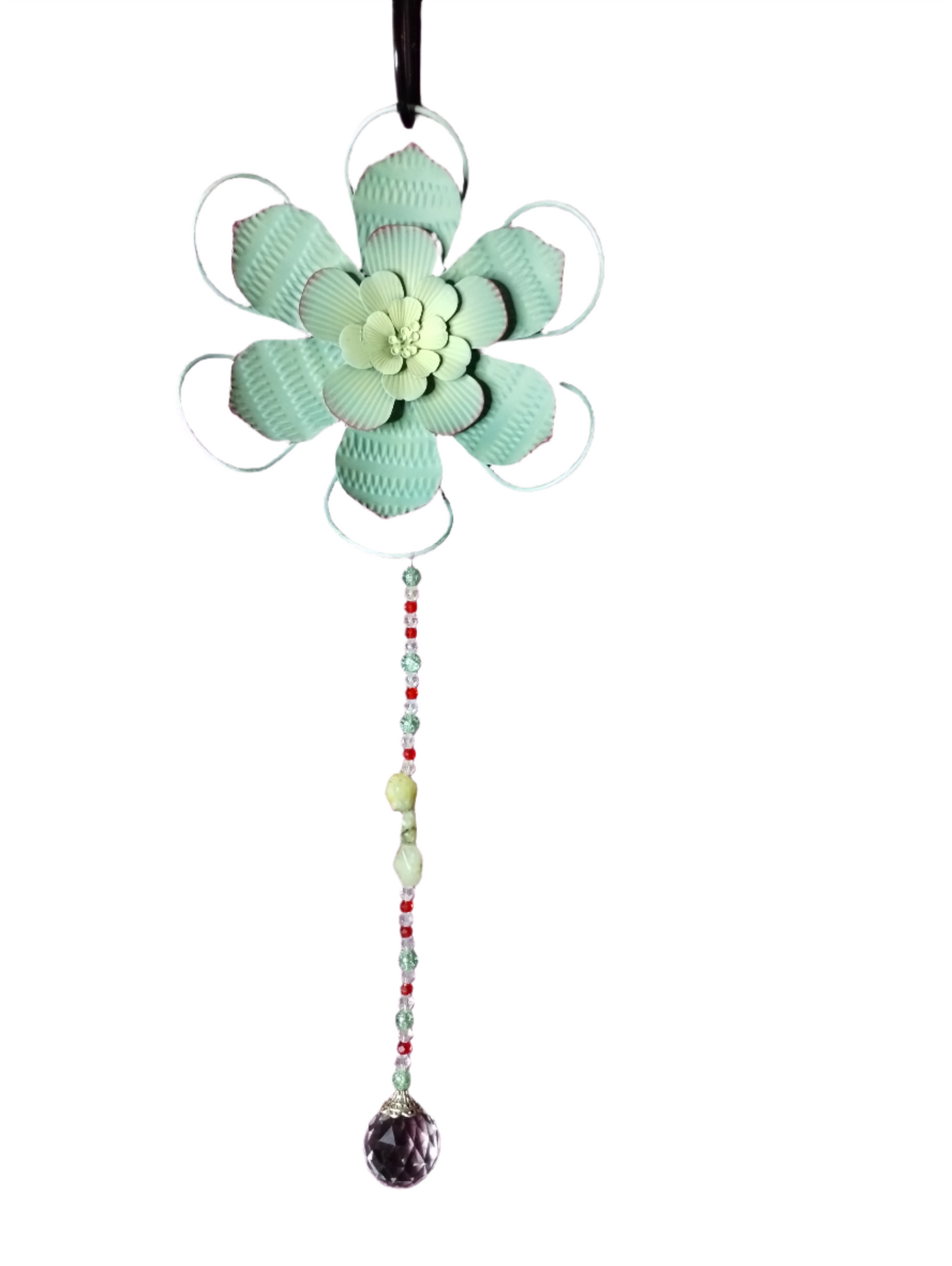 Flower Garden Art With Coordinating Suncatcher