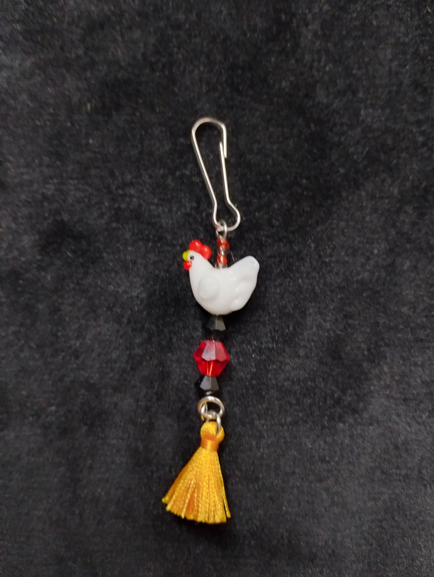 Purse/Backpack Charm With Chicken Charm