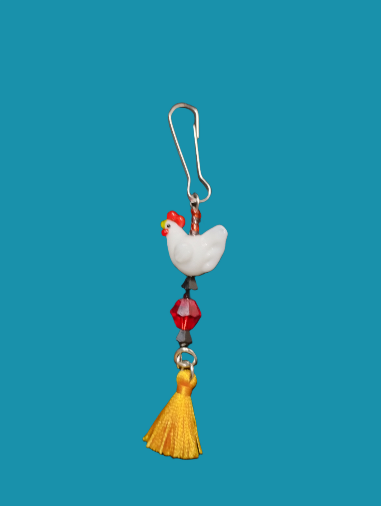 Purse/Backpack Charm With Chicken Charm