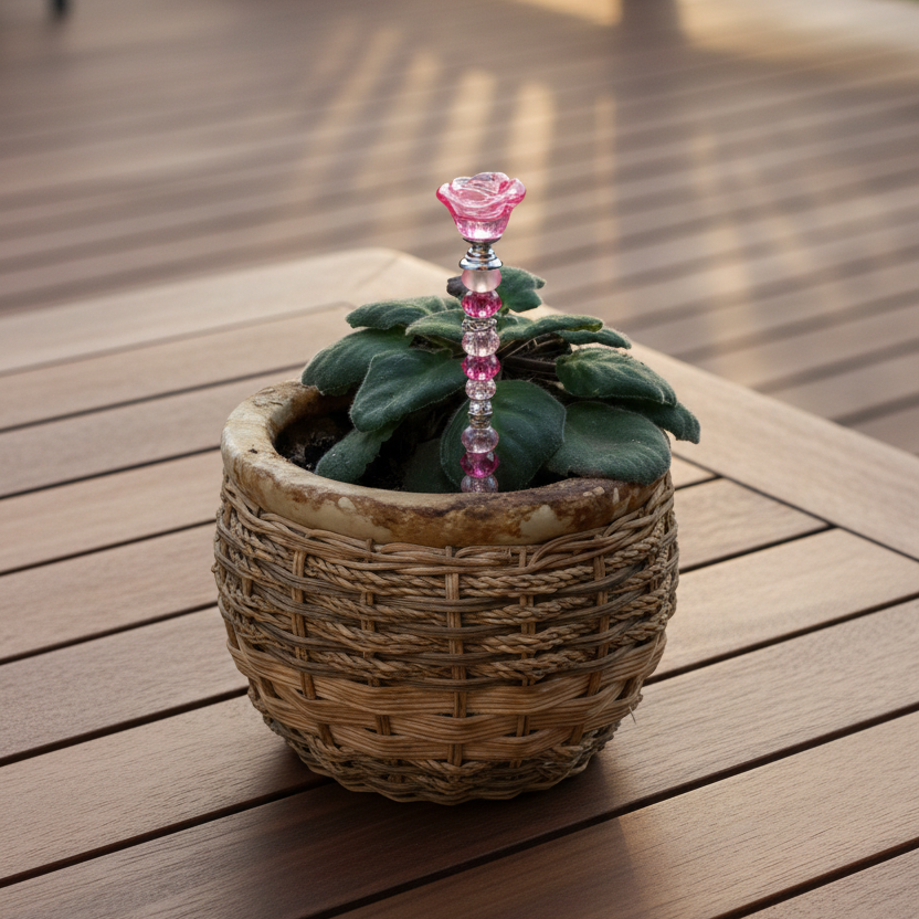 Pink Fairy Wand Garden Stake