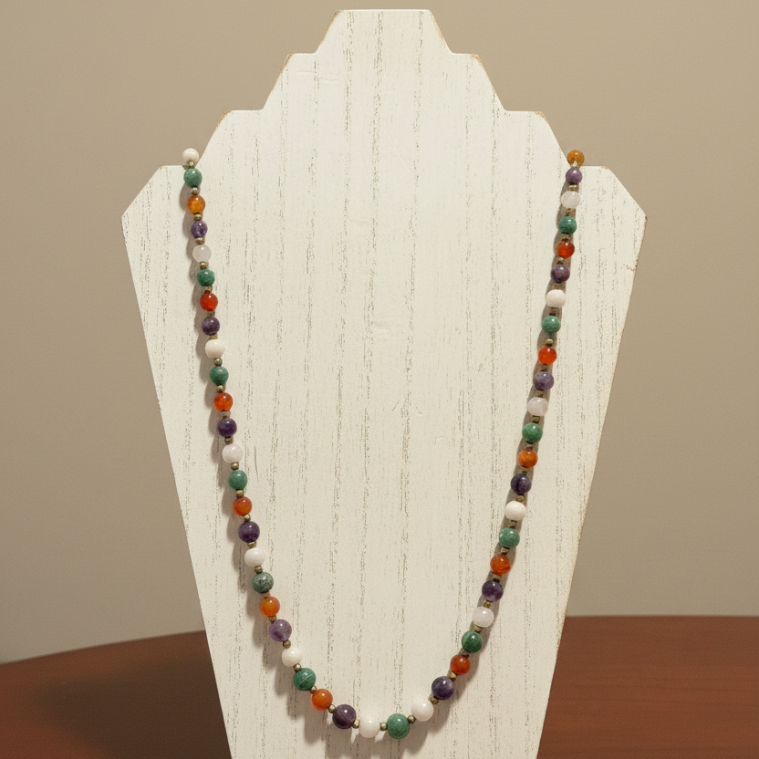 Mixed Semi-Precious Gemstone Necklace