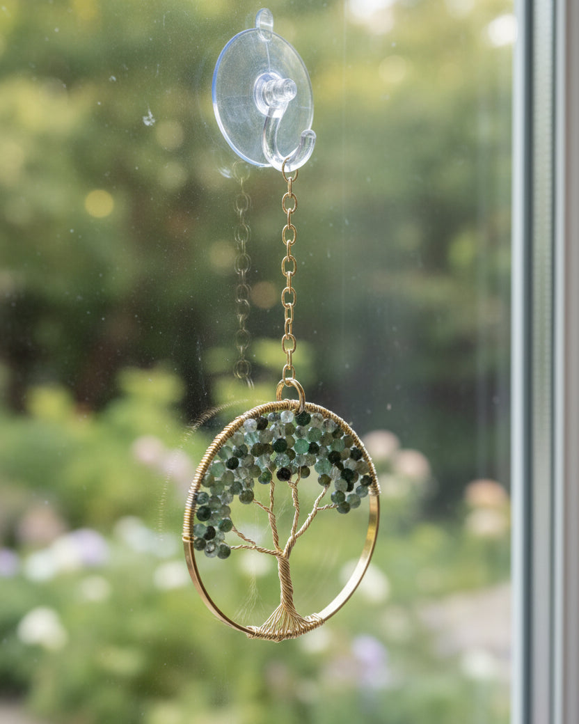 Fancy Jasper Tree of Life – 3-Inch Window or Wall Hanging