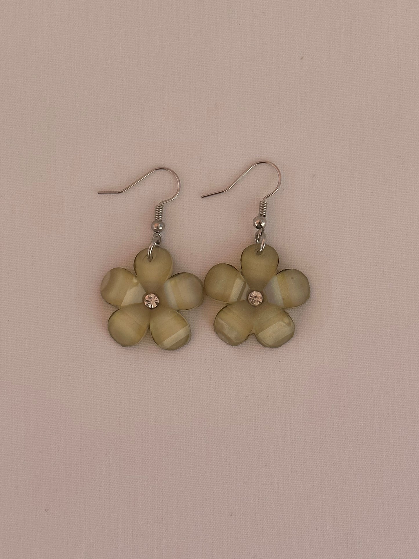 Yellow Flower Earrings