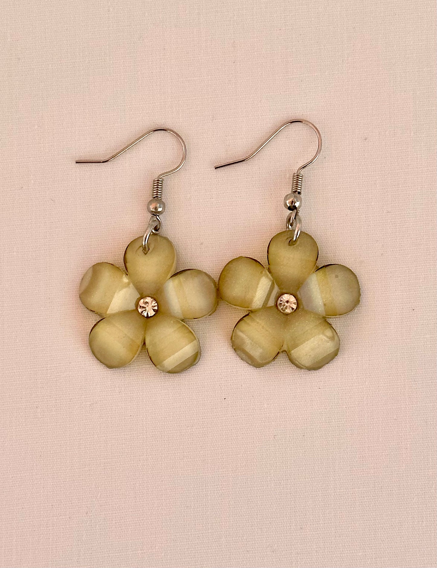 Yellow Flower Earrings