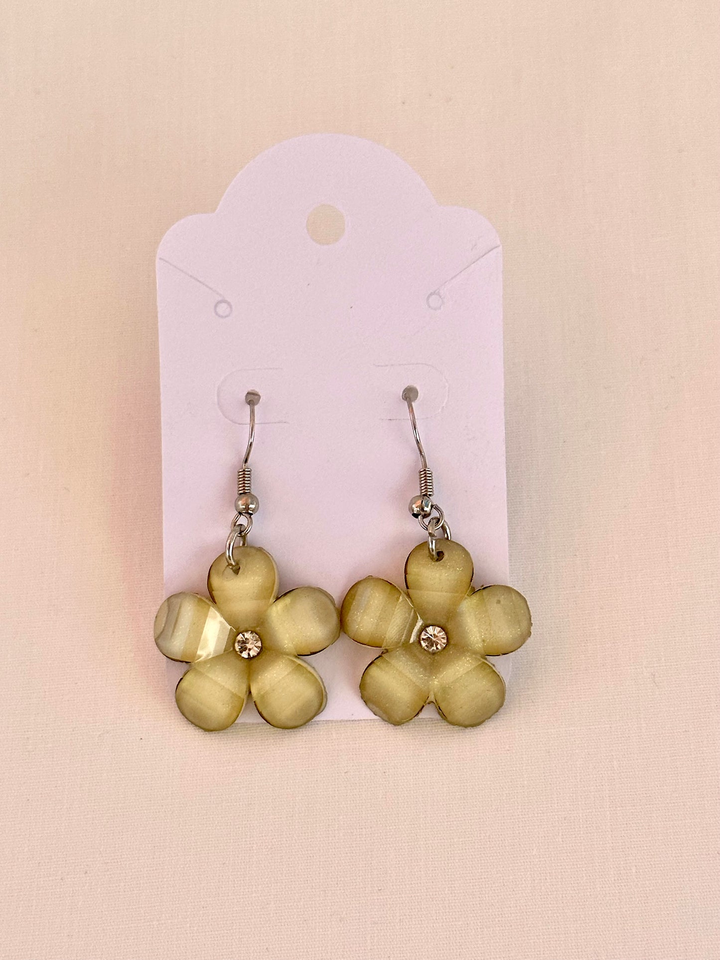 Yellow Flower Earrings