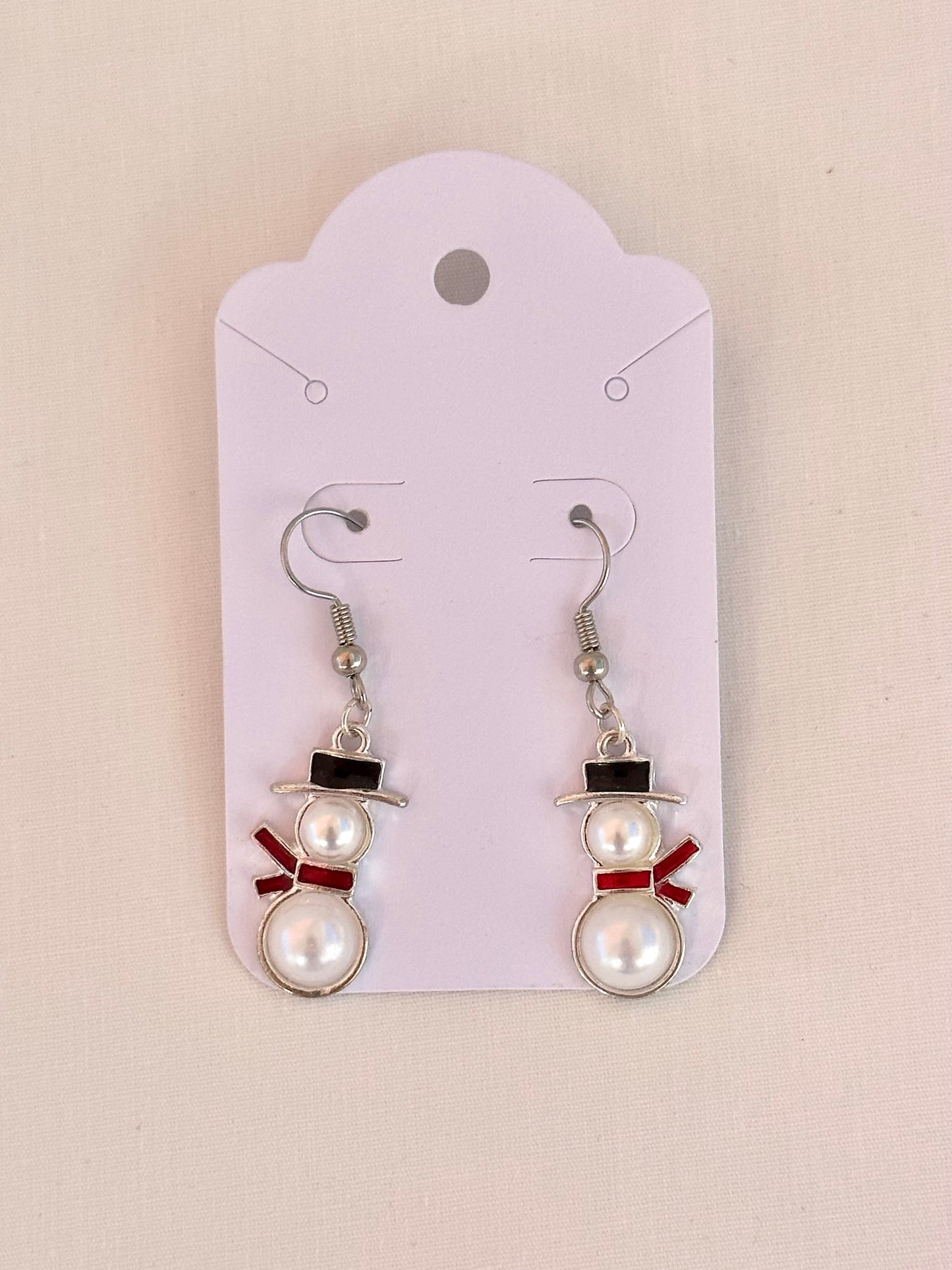 Snowman Earrings