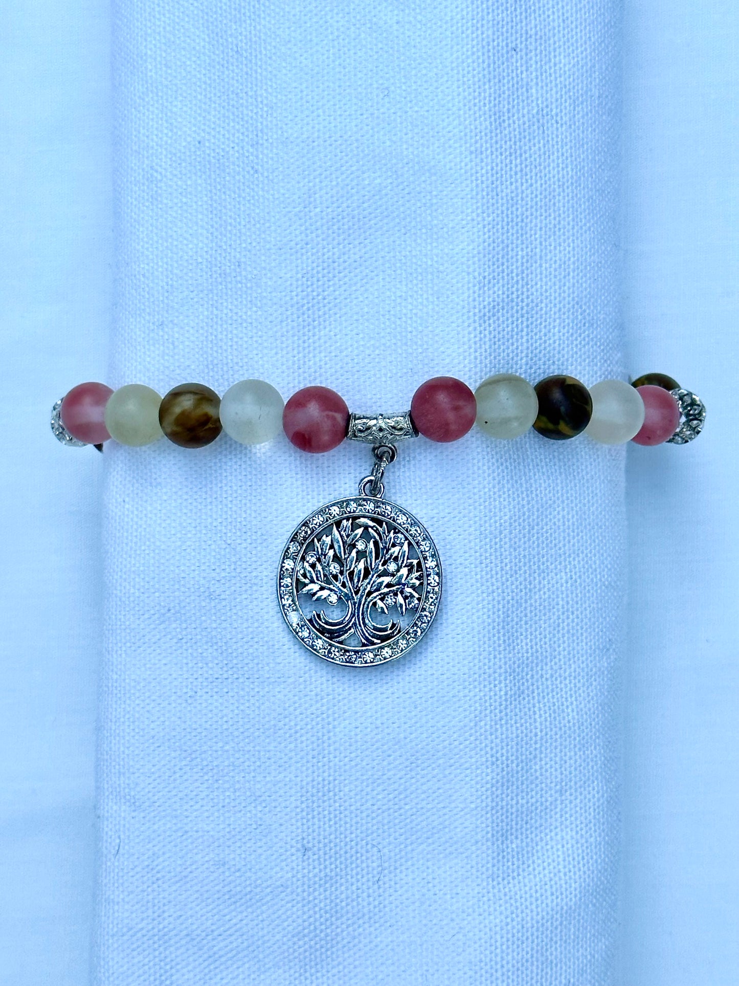 Cherry Quartz Necklace with Matching Bracelet
