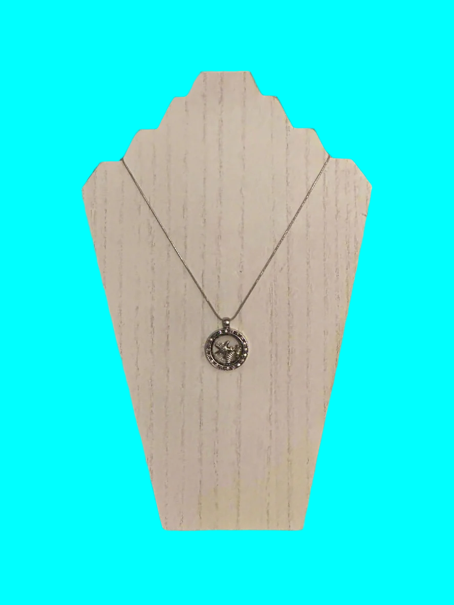 Starfish and Shell Locket Necklace