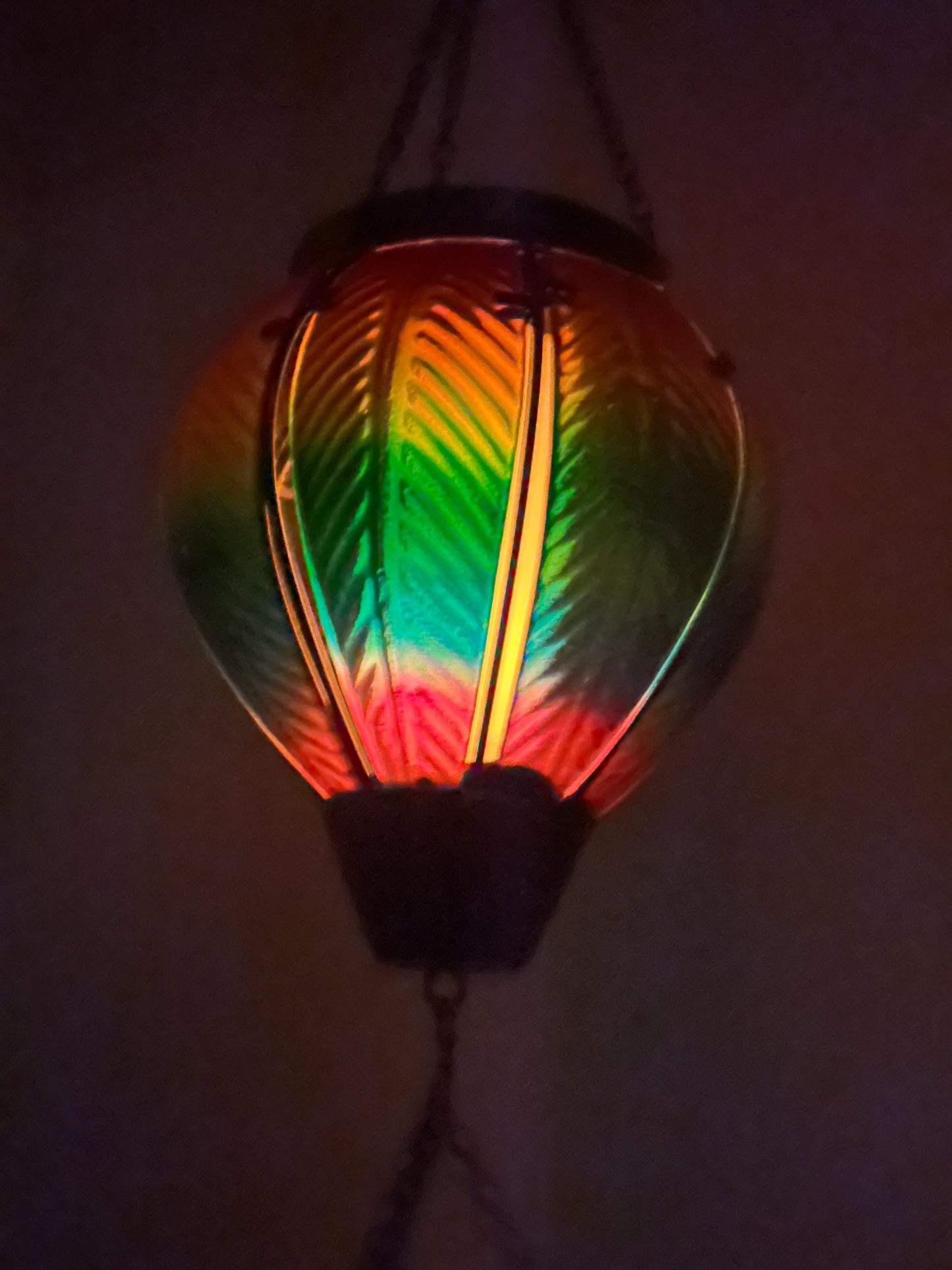 Solar Hot Air Balloon Suncatcher Mobile
