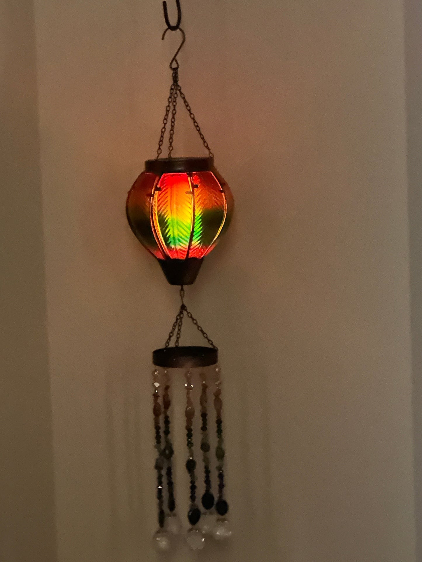 Solar Hot Air Balloon Suncatcher Mobile