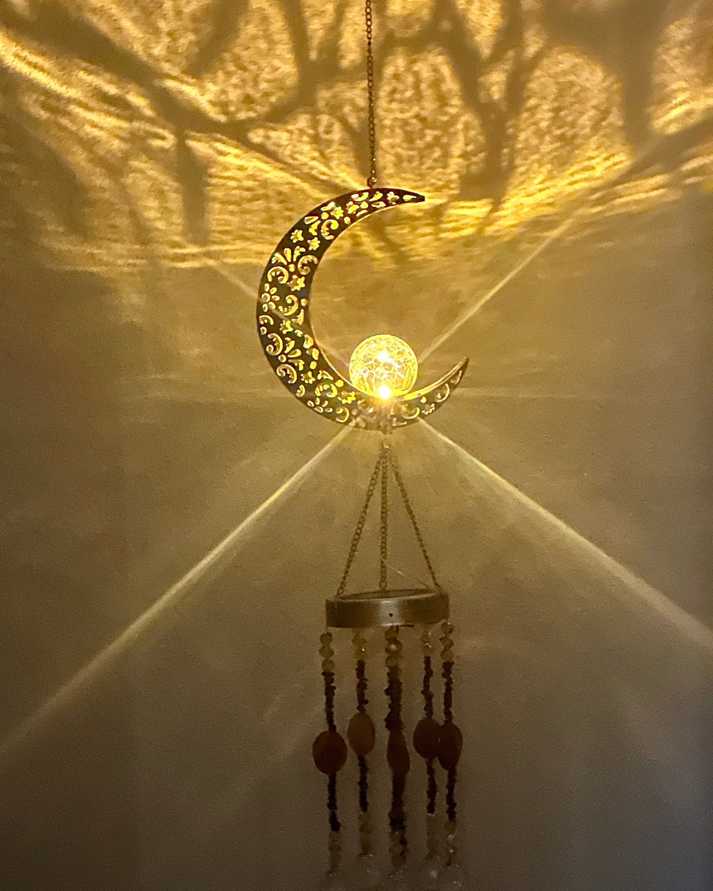 Solar Moon Suncatcher Mobile