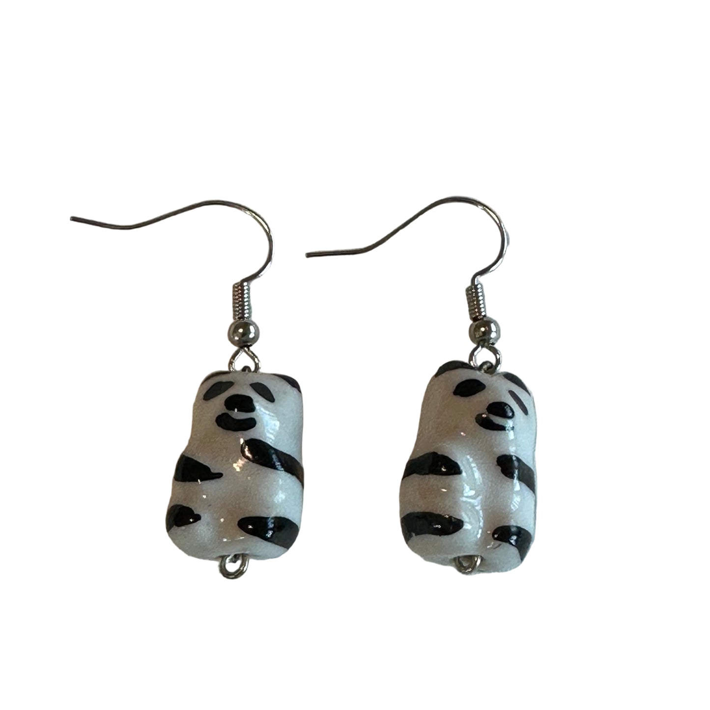 Ceramic Panda Earrings