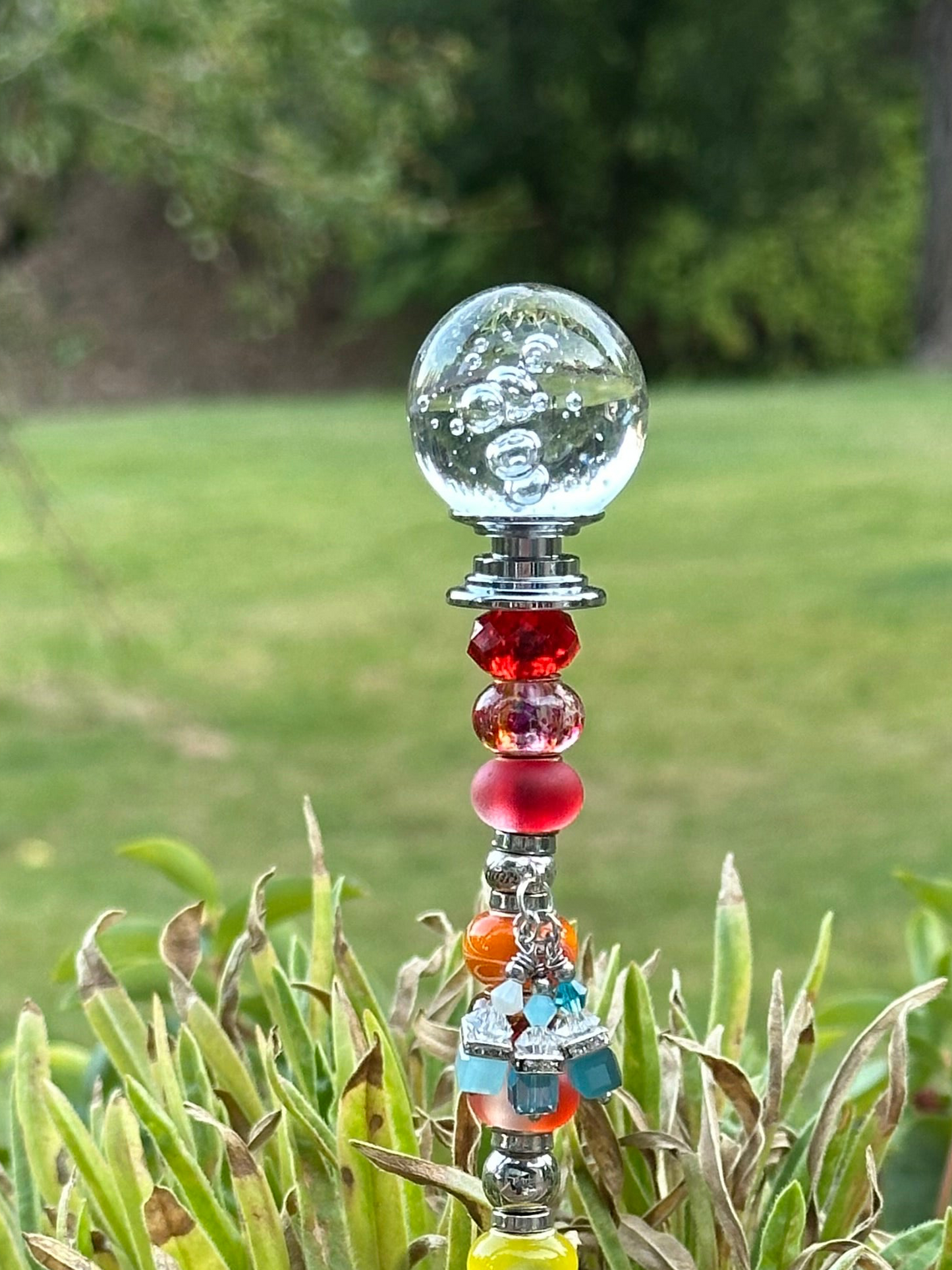 Fairy Wand Garden Stake in Rainbow Shades