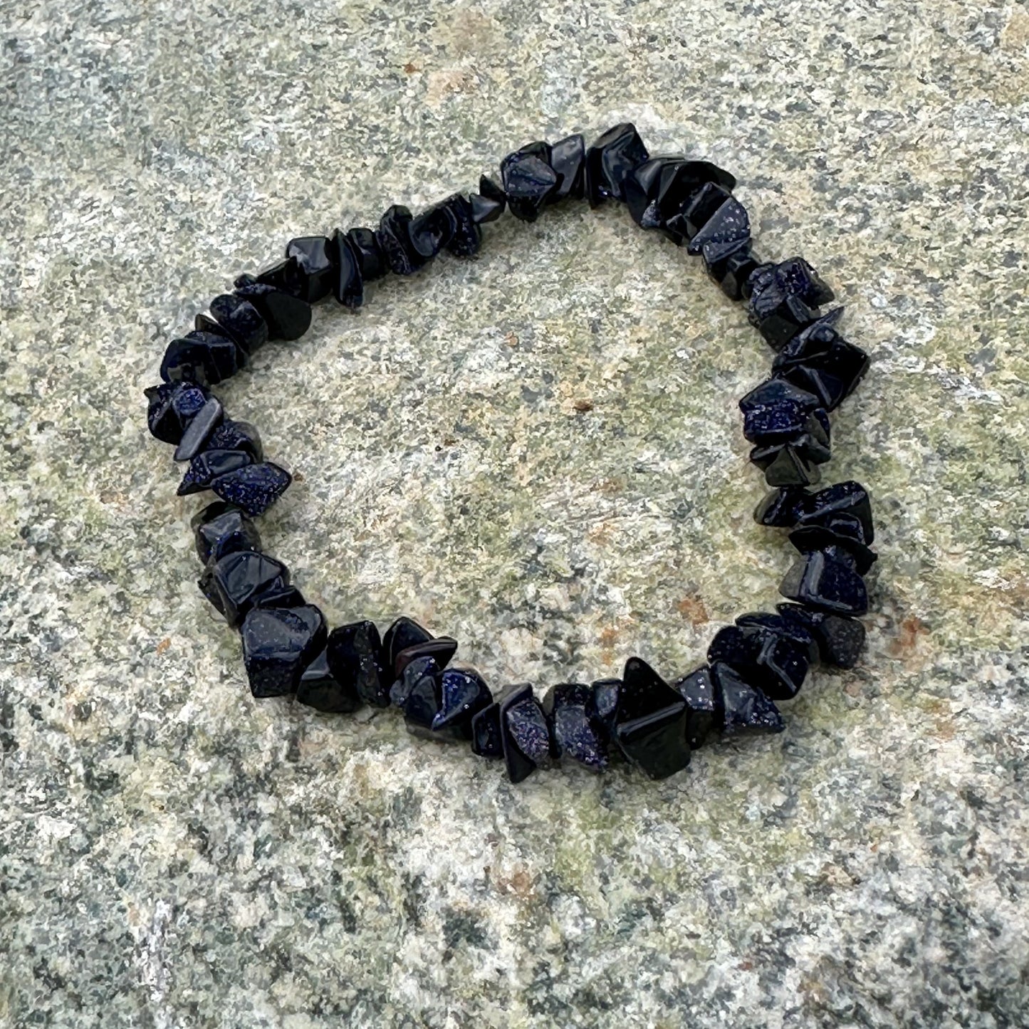 Blue Sandstone Chip Bracelet