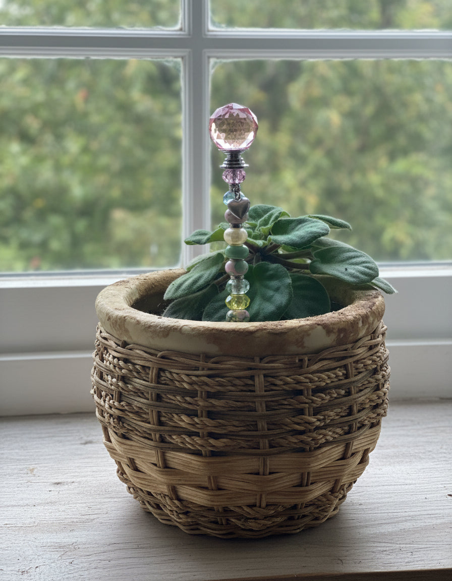 Fairy Wand Garden Stake in Pink, Yellow and Green