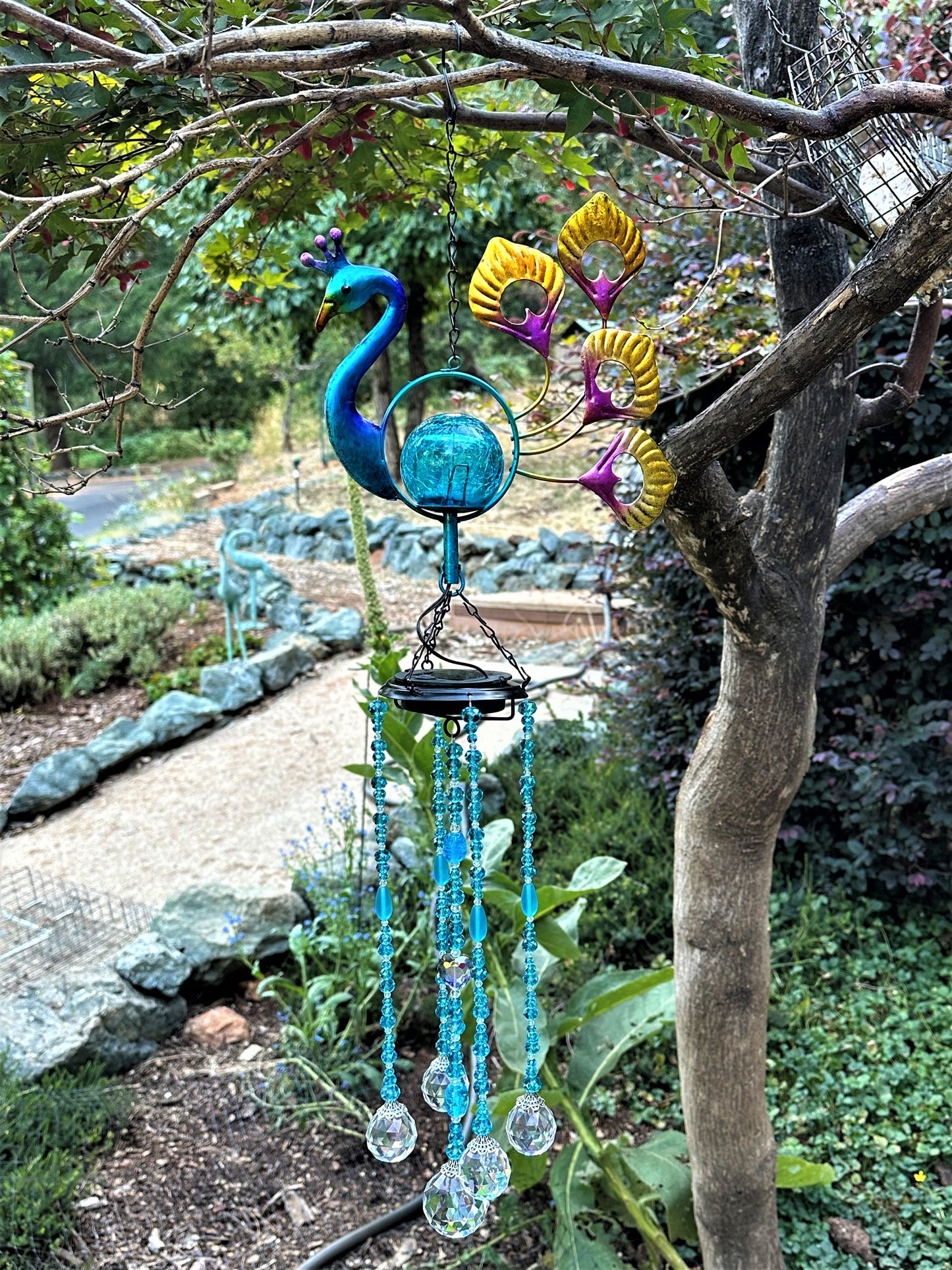 Peacock Suncatcher Mobile