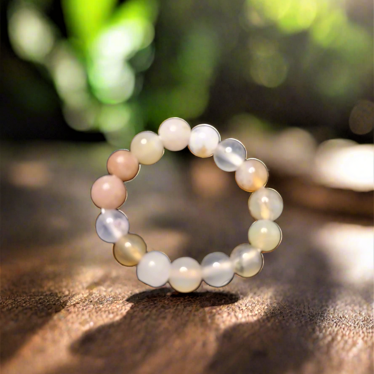 Agate Natural Stone Stretch Ring