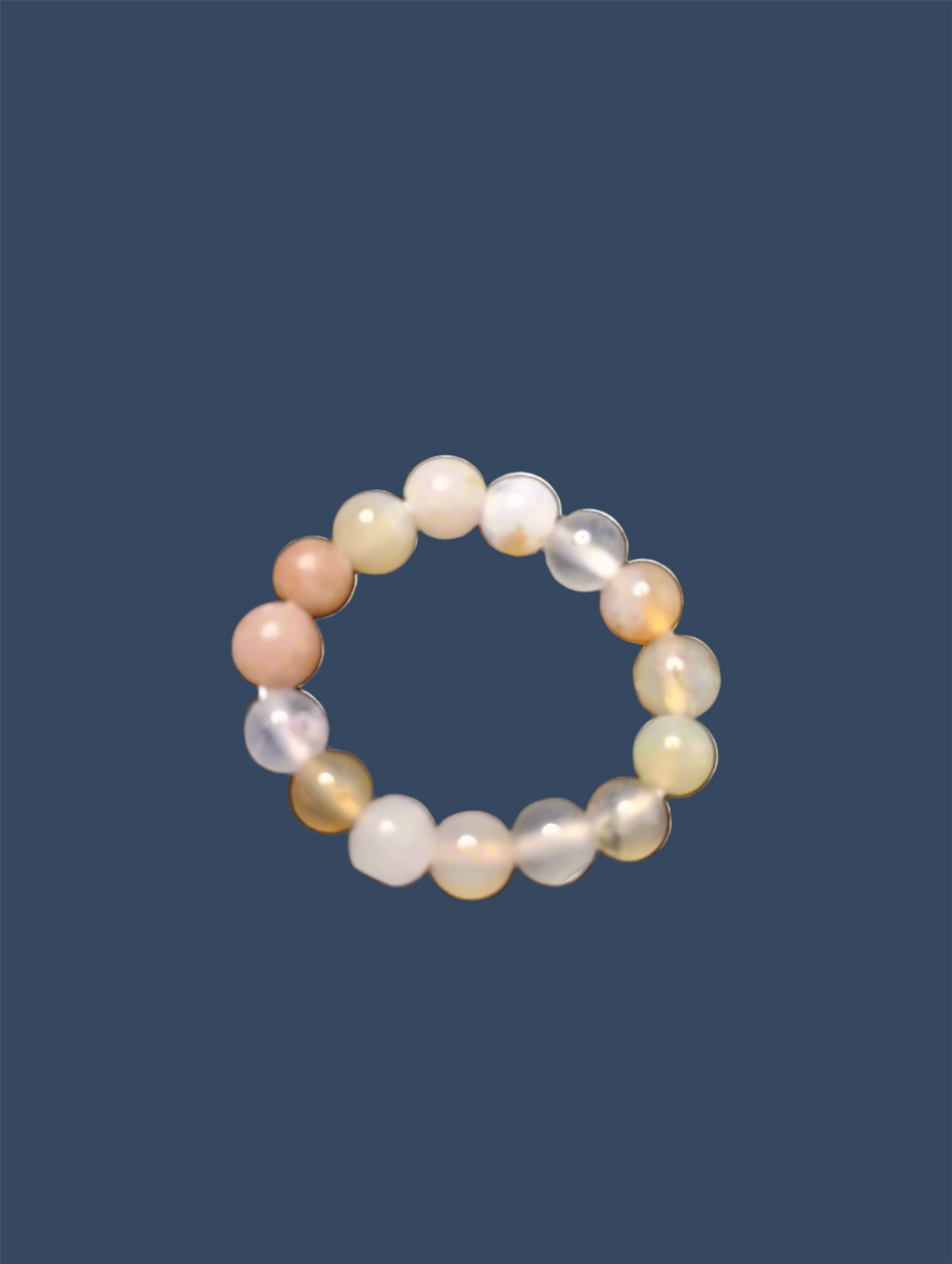Agate Natural Stone Stretch Ring