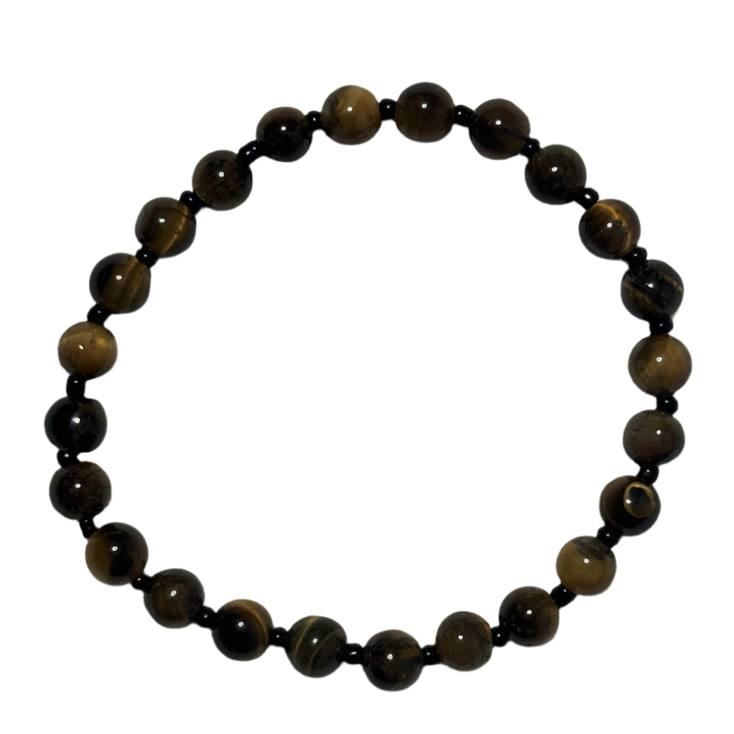 Tiger's Eye and Black Jasper Bracelet