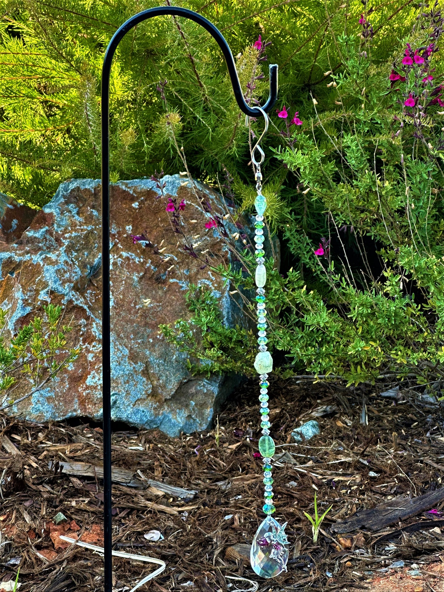 Fairy Suncatcher Accented with Fluorite and Agate Stones 🧚