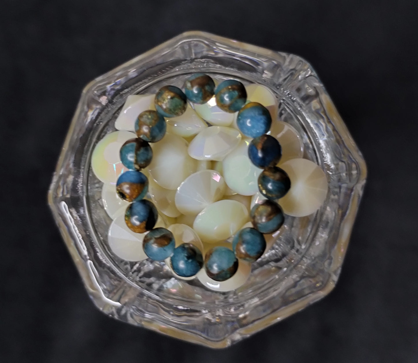 Light Blue Impression Jasper Ring