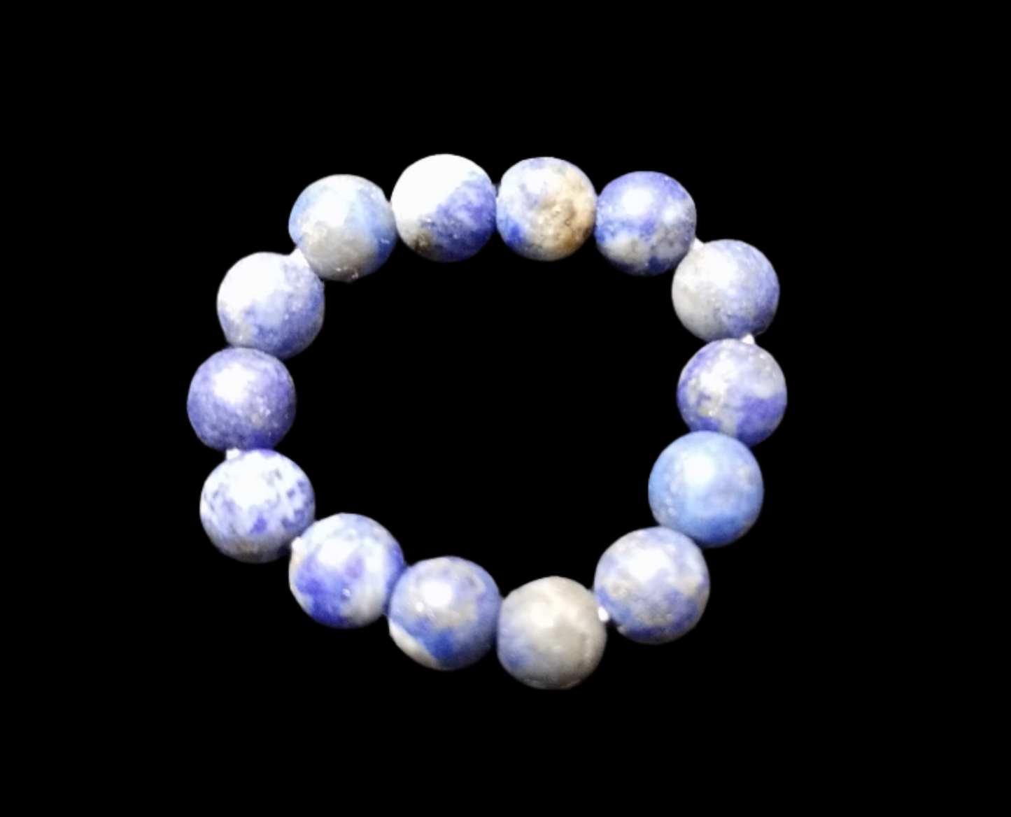 Matte Lapis Lazuli Natural Stone Stretch Ring