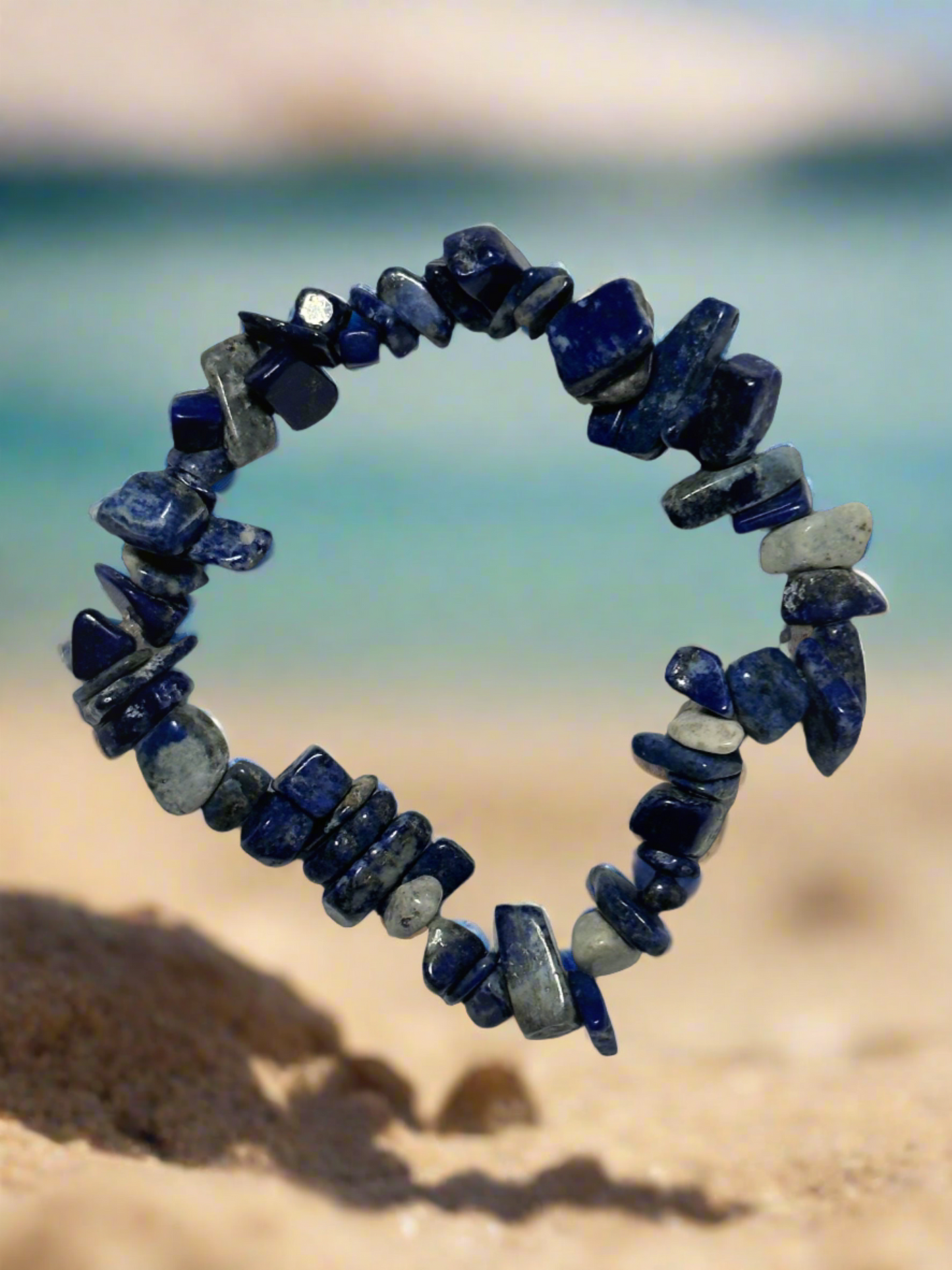 Blue Lapis Chip Bracelet