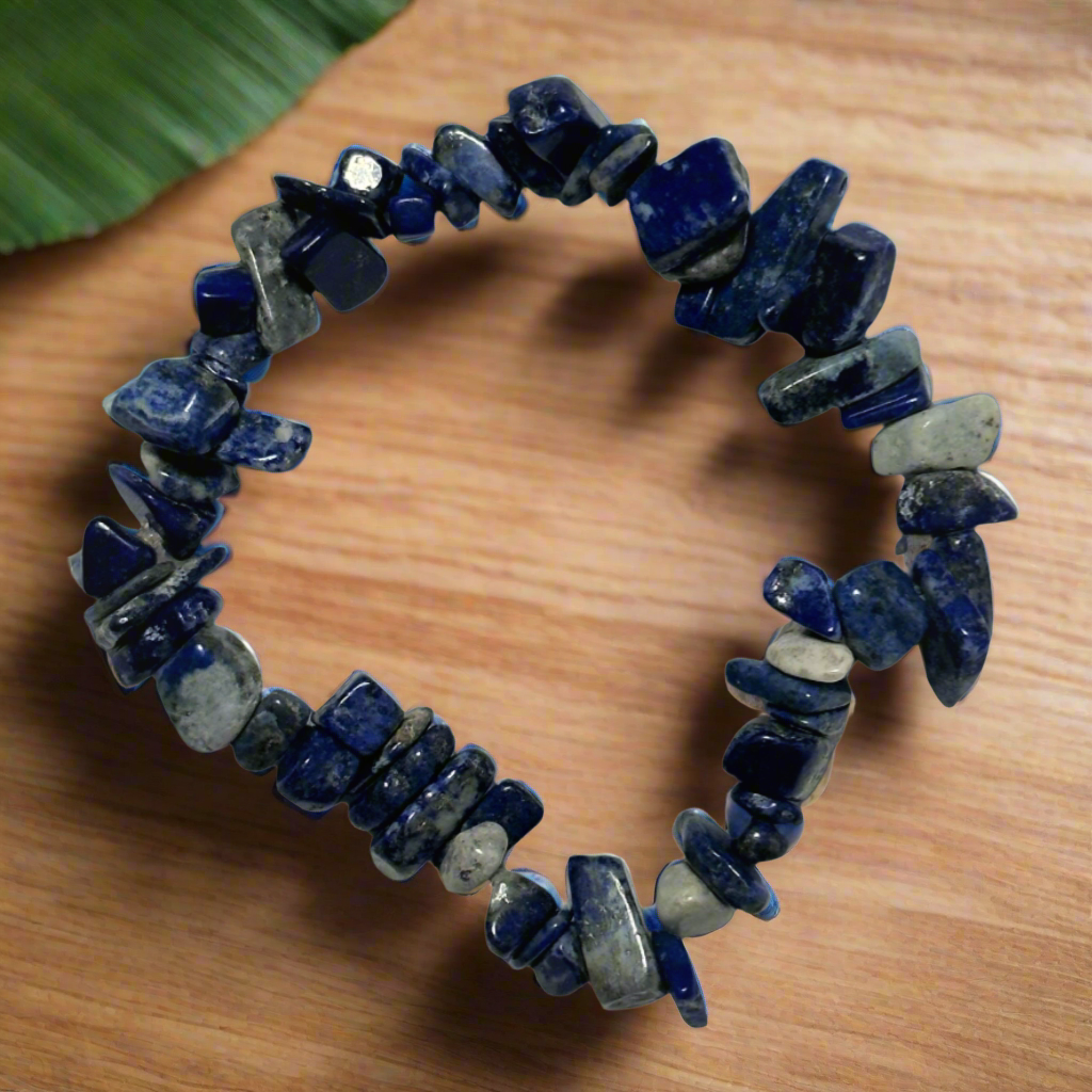 Blue Lapis Chip Bracelet