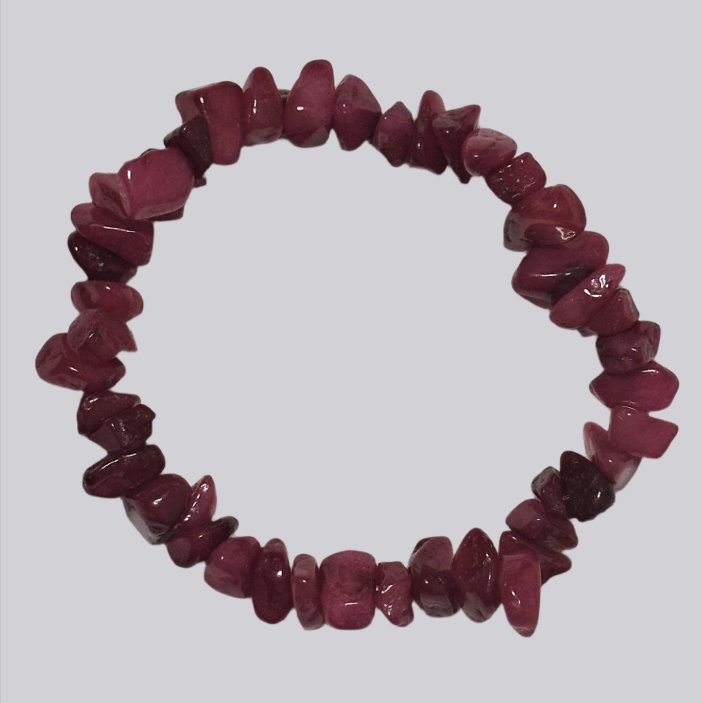 Red Quartzite Chip Bracelet