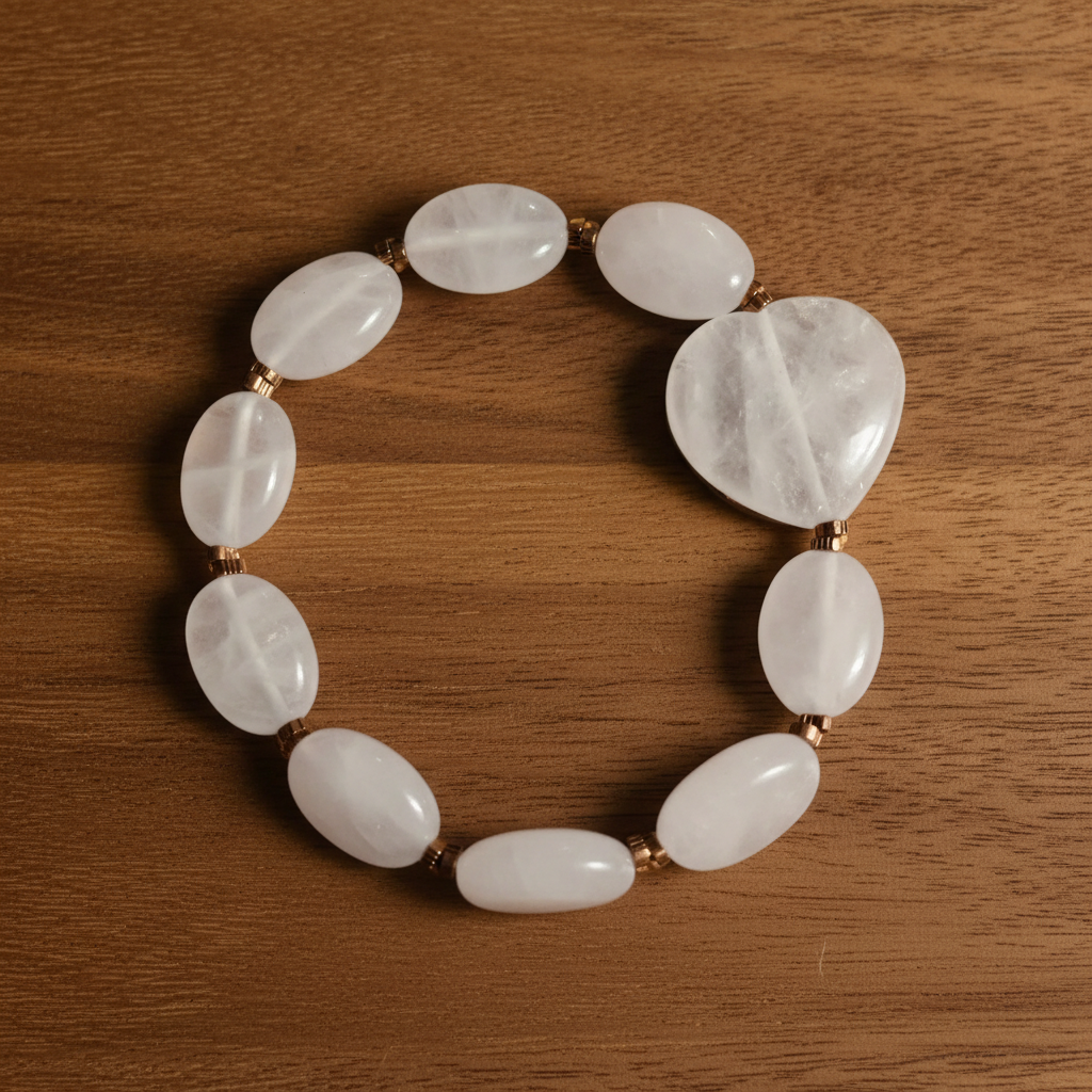 Rose Quartz and Copper Bracelet