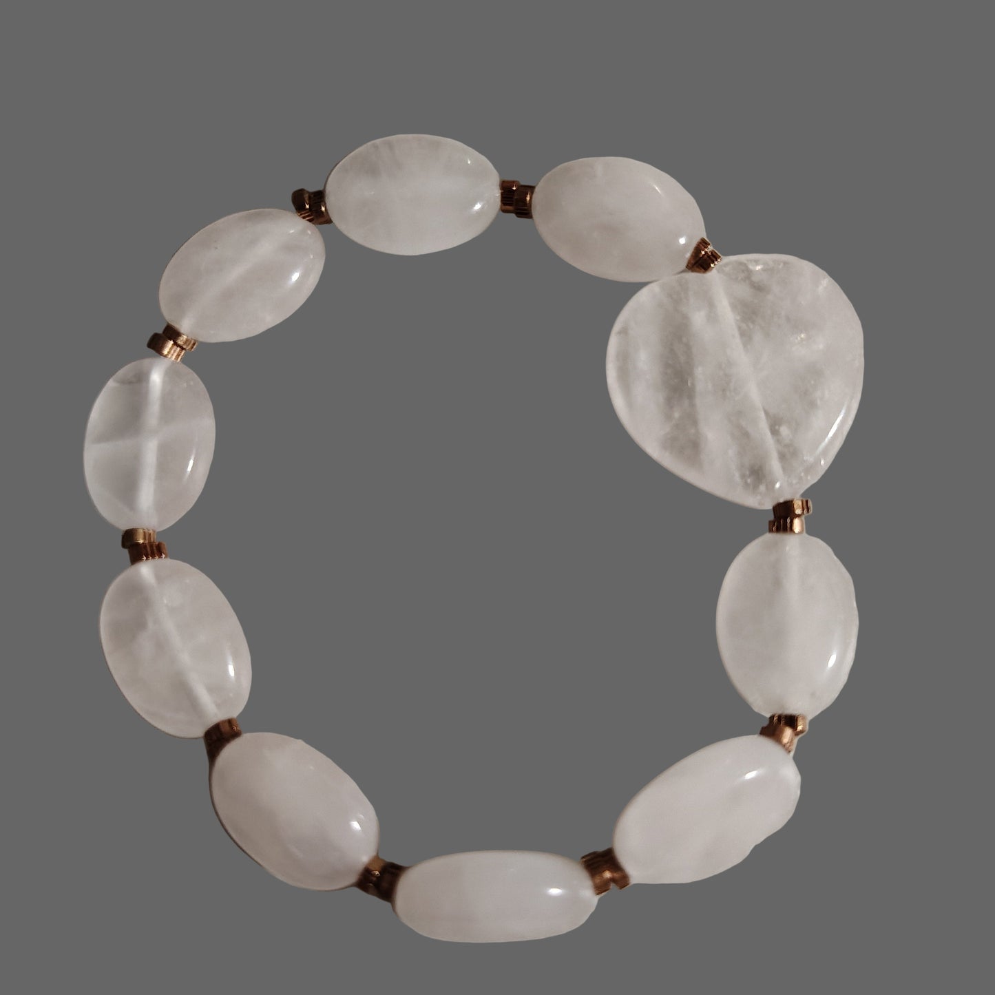 Rose Quartz and Copper Bracelet