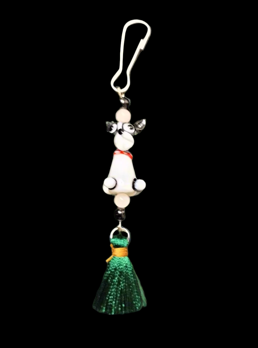 Purse/Backpack Charm With Dog Charm