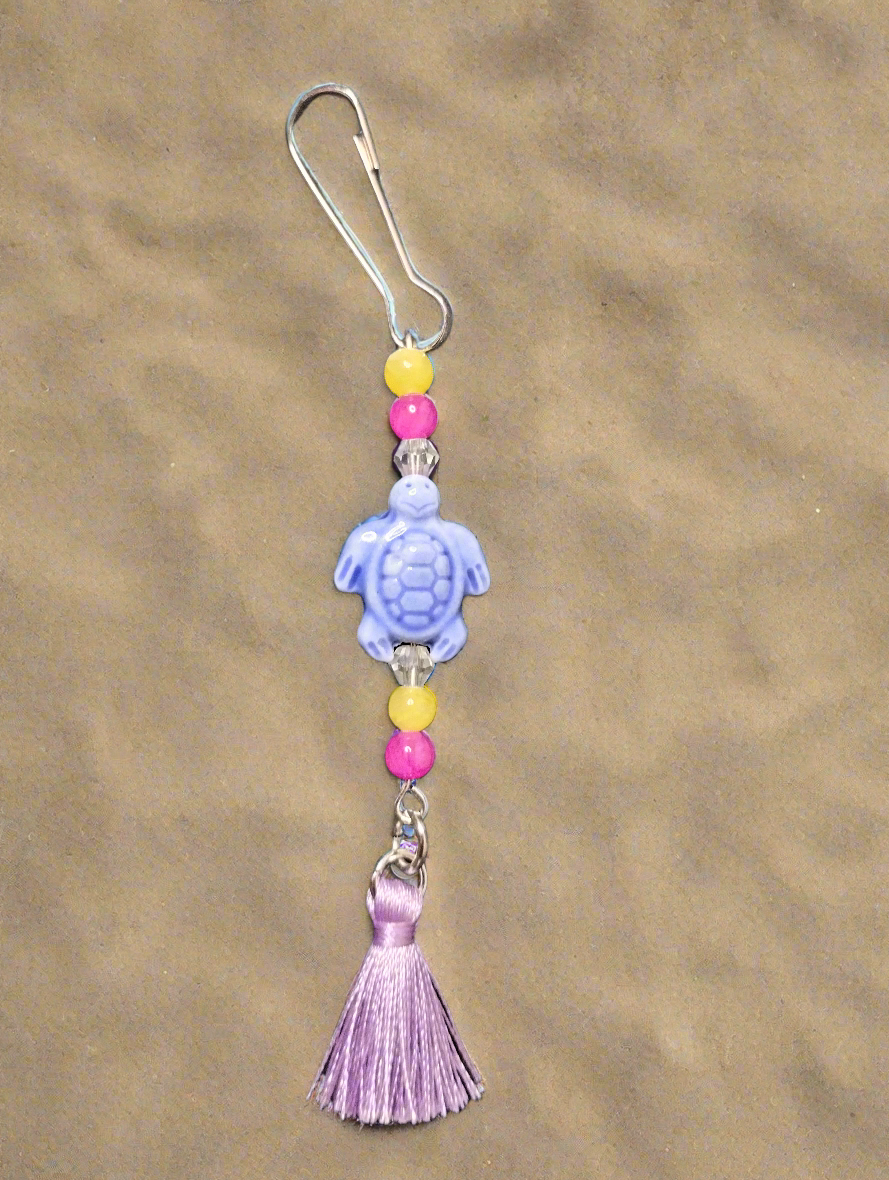 Purse/Backpack Charm With Turtle Charm