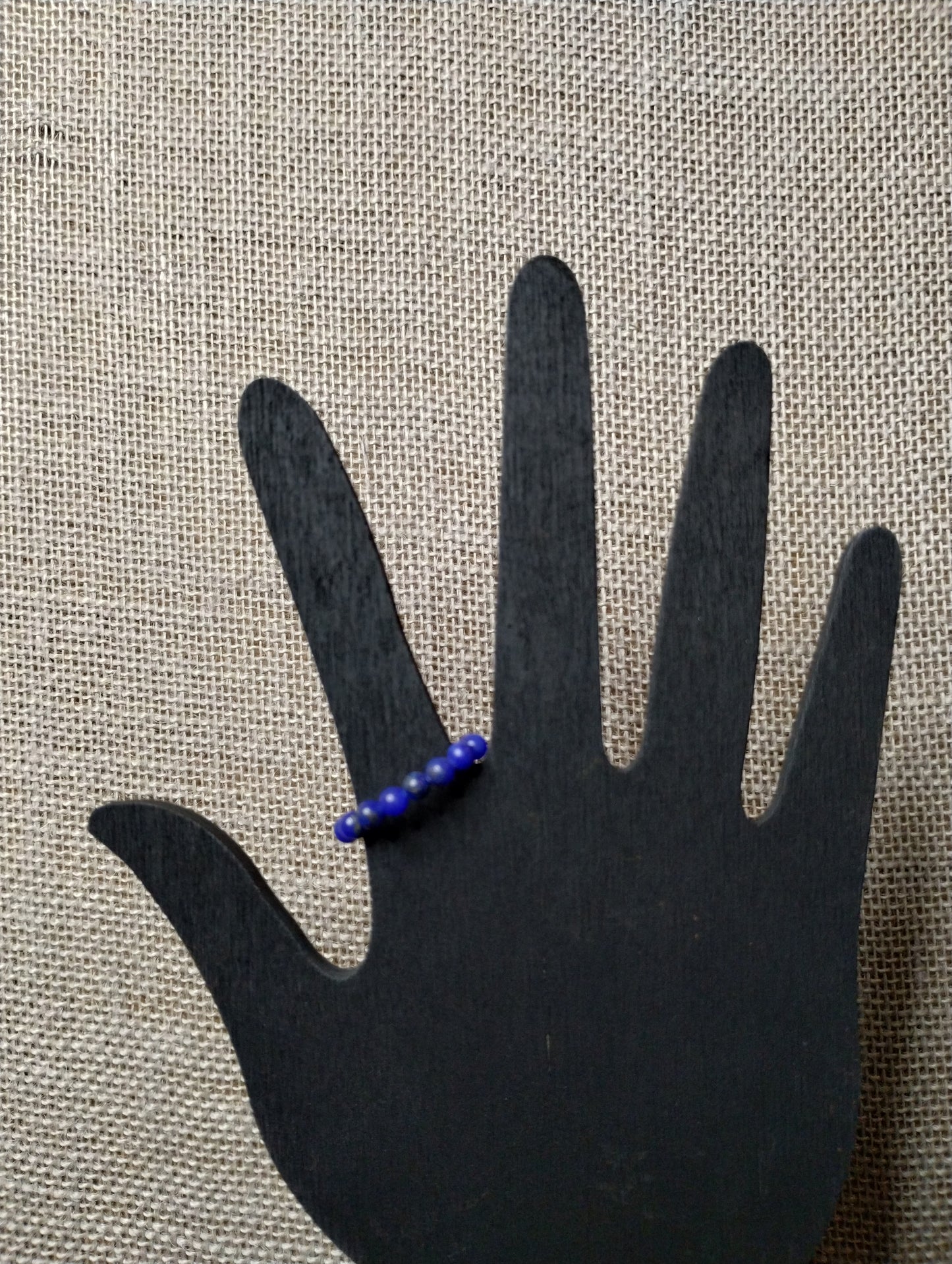 Reconstituted Blue Lapis Stretch Ring