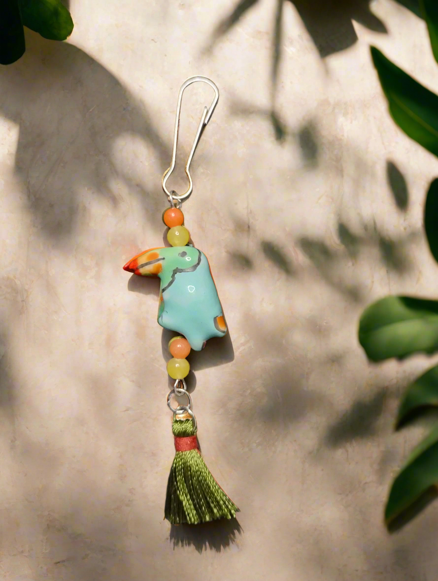 Purse/Backpack Charm With Toucan