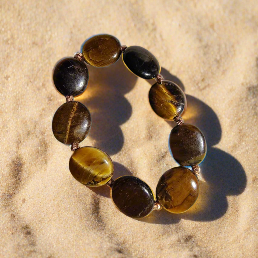 Tiger's Eye and Copper Bracelet