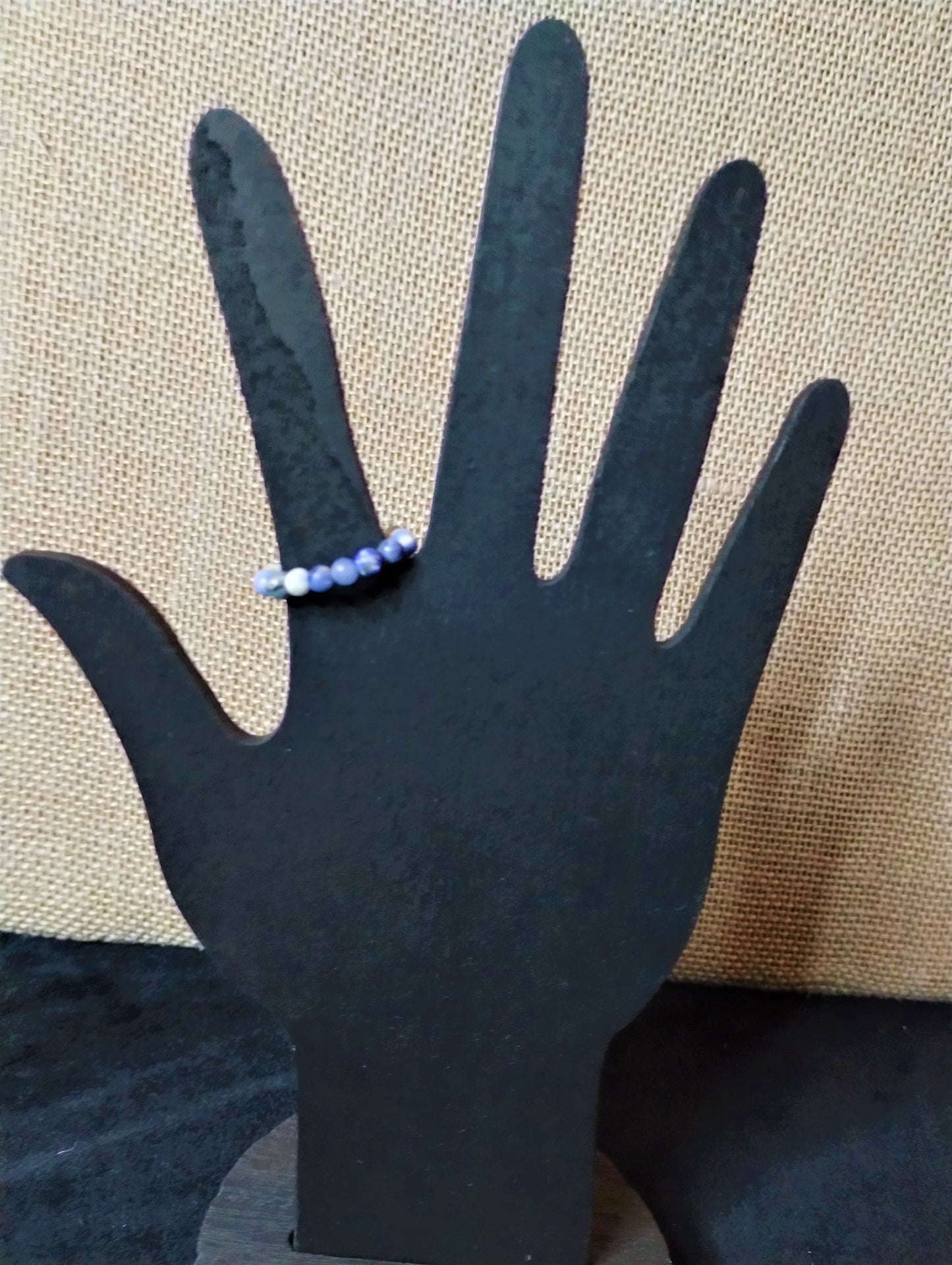 Sodalite Natural Stone Stretch Ring