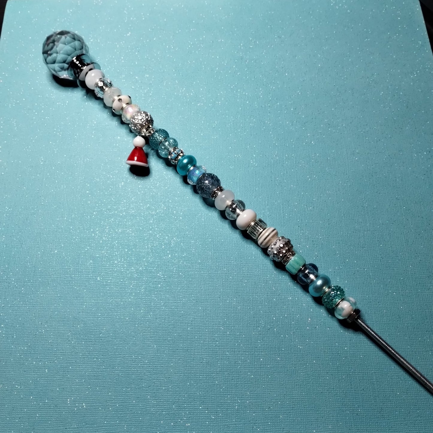 Blue and White Christmas Fairy Stick