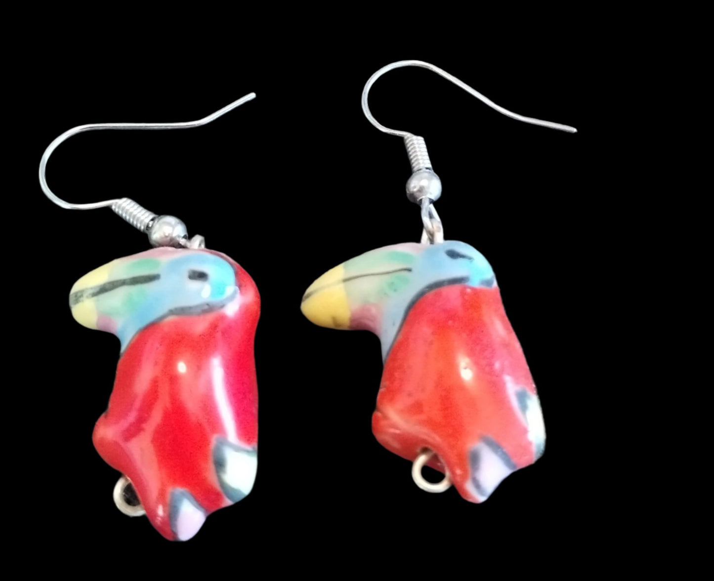 Ceramic Toucan Earrings