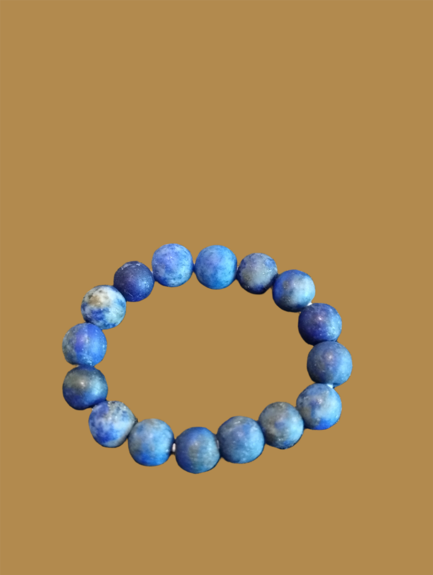 Matte Lapis Lazuli Natural Stone Stretch Ring