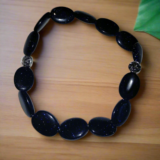 Blue Goldstone Bracelet