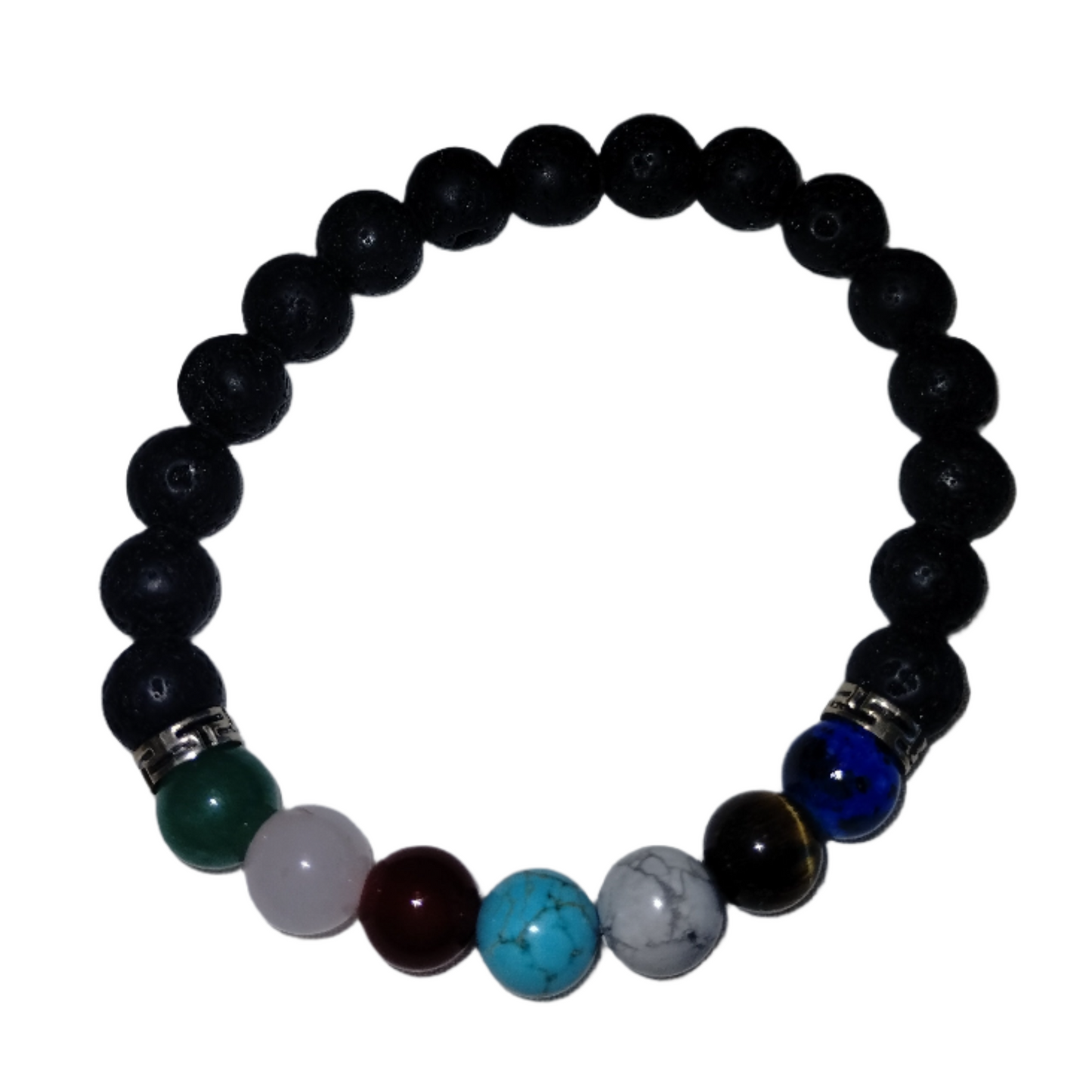 Lava Stone Chakra Bracelet