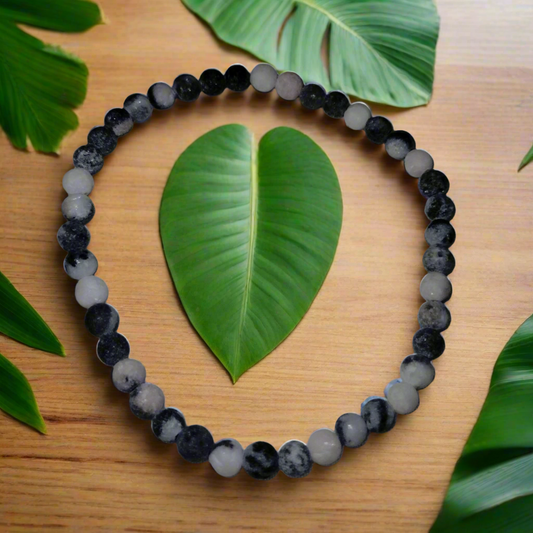 Zebra Bead Bracelet