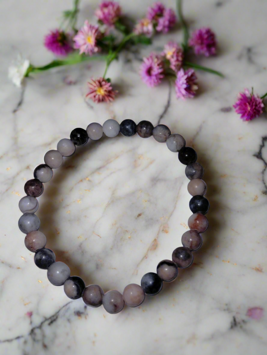 Pink Zebra Stone Bracelet