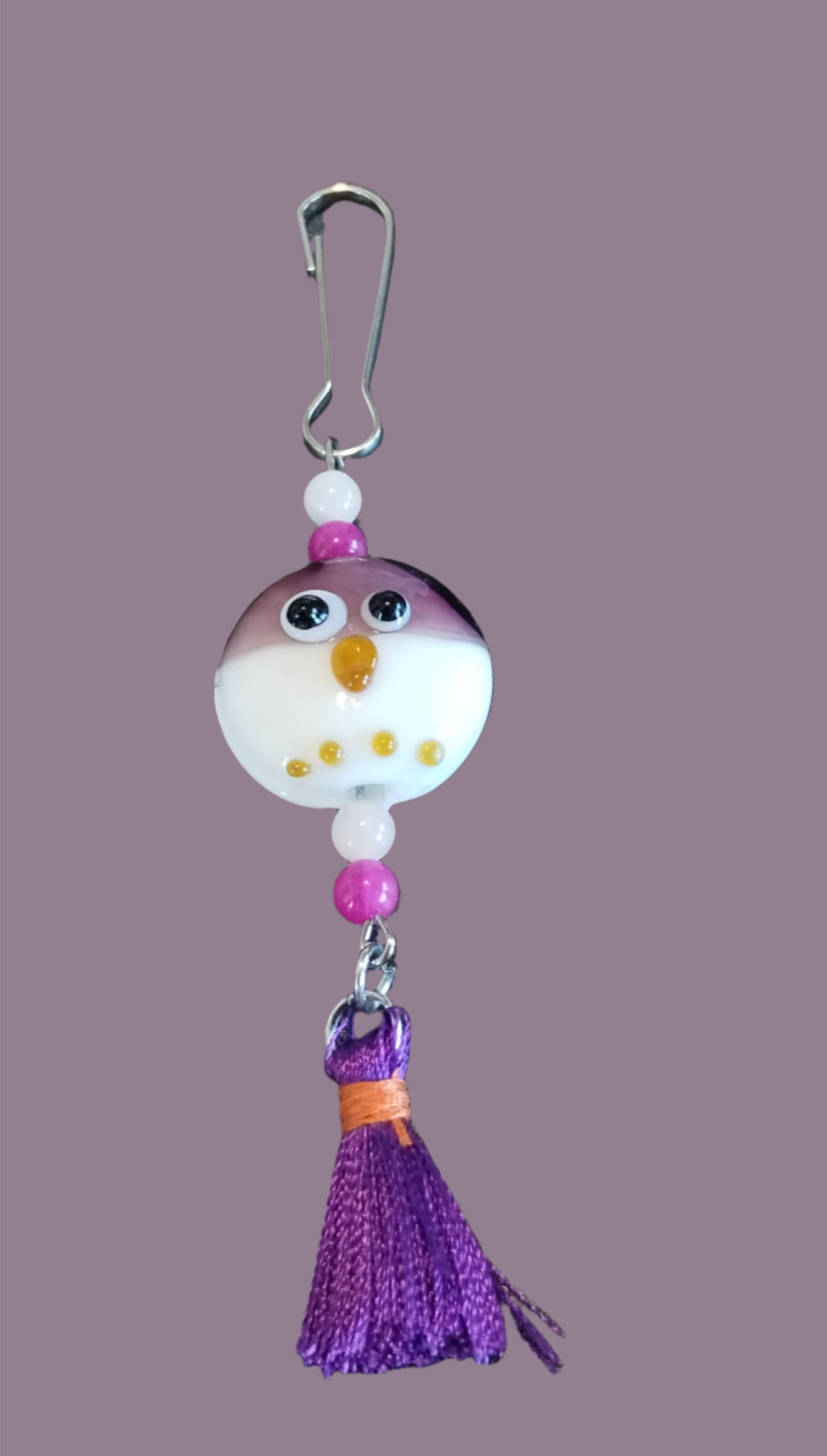 Purse/Backpack Charm With Owl Charm