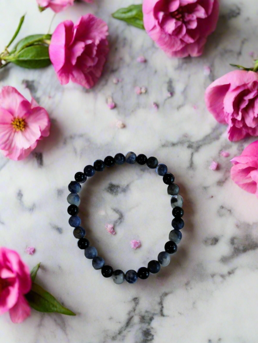 Sodalite and Blue Sandstone Bracelet