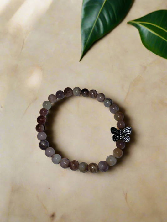 Sunstone and Butterfly Bracelet